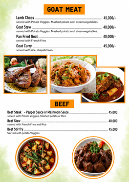 Goat Meat & Beef