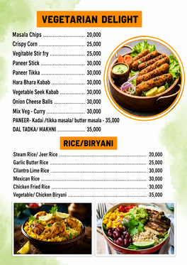 Vegetarian Delight & Biryani